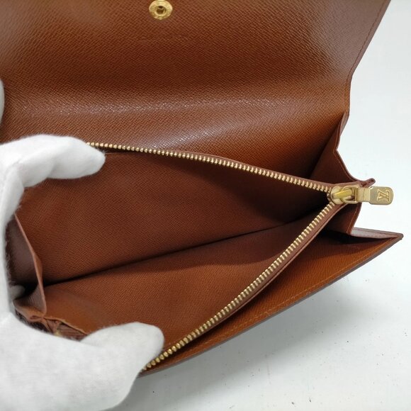 Authentic Louis Vuitton Monogram Leather Wallet mn332-120625 - Picture 7 of 9